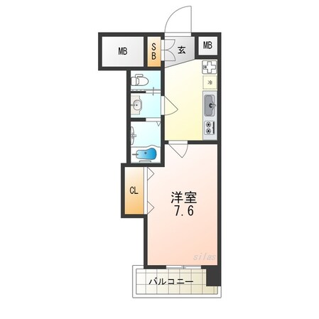 今里駅 徒歩7分 7階の物件間取画像